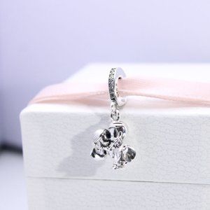 Pandora Married Couple Dangle Charm  Love Heart Pendant sterling silver